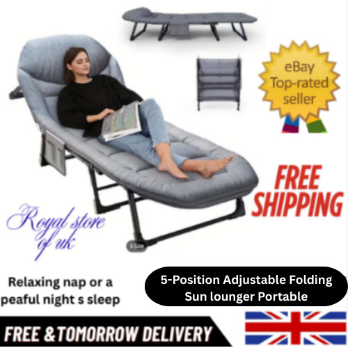 Sun lounger with cushion - sun,