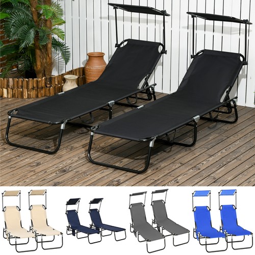 Piece folding sun loungers - piece,