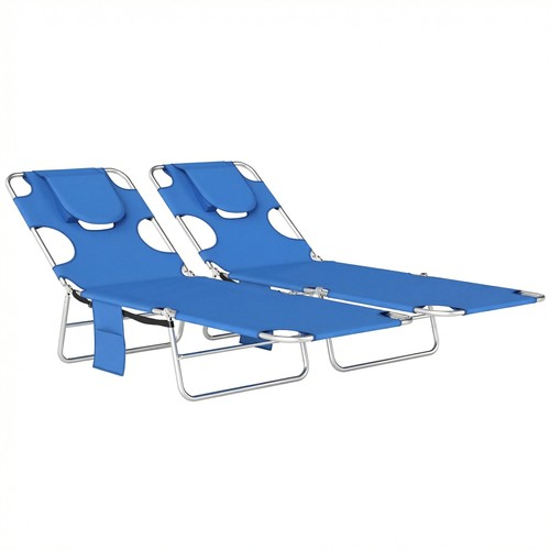 Outsunny sun loungers with - 2,