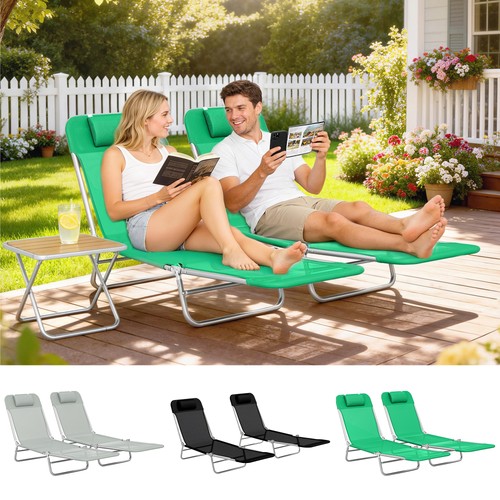 Outdoor foldable sun loungers - foldable,