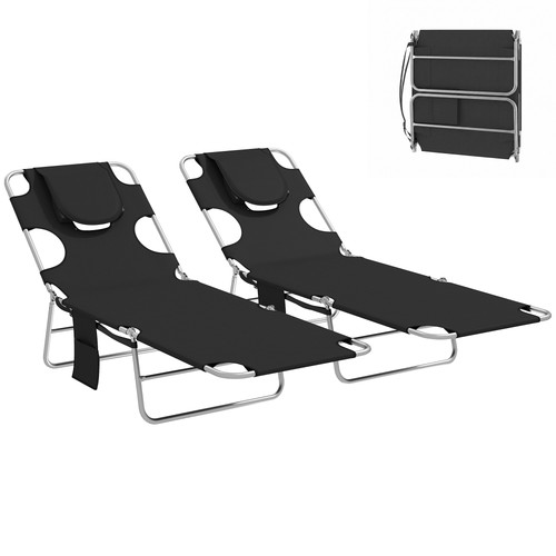 Outsunny sun loungers with - outsunny,