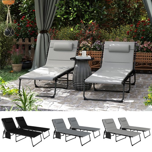 Folding sun loungers set - folding,