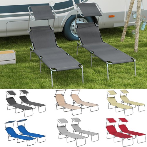 Reclining sun loungers - loungers, set