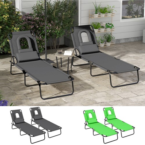 Sun lounger set folding - of,