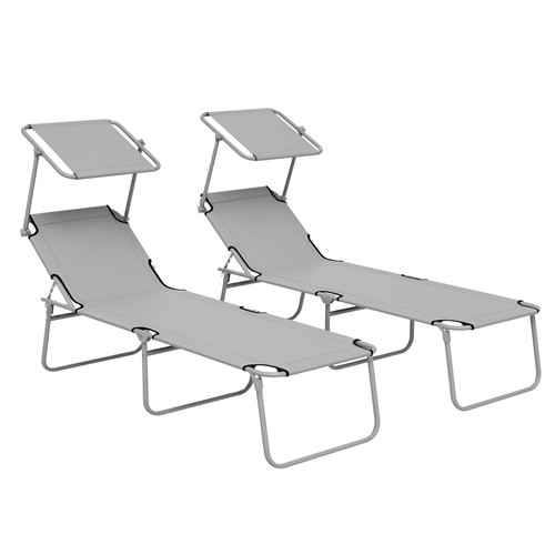 Outsunny folding sun - sun, lounger