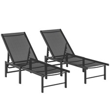 Outsunny Sun Loungers Set of