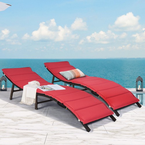 2pcs folding rattan sun - folding,