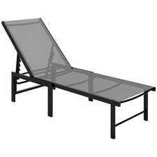 Outsunny Sun Lounger, 5-Level